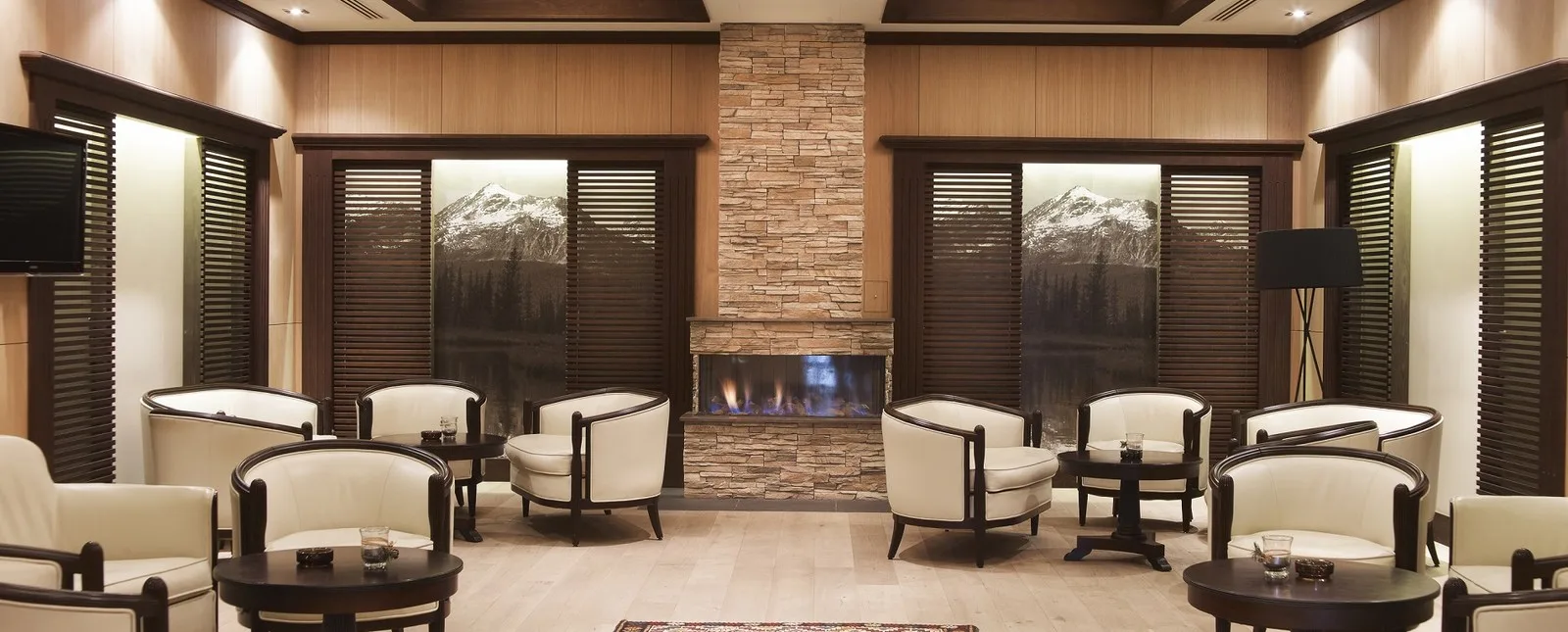 The lounge at the Ana Hotels resort in Poiana Brașov, Romania