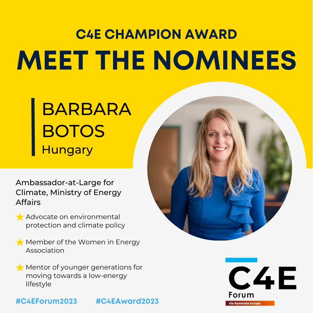 Barbara Botos, Hungary nominee card