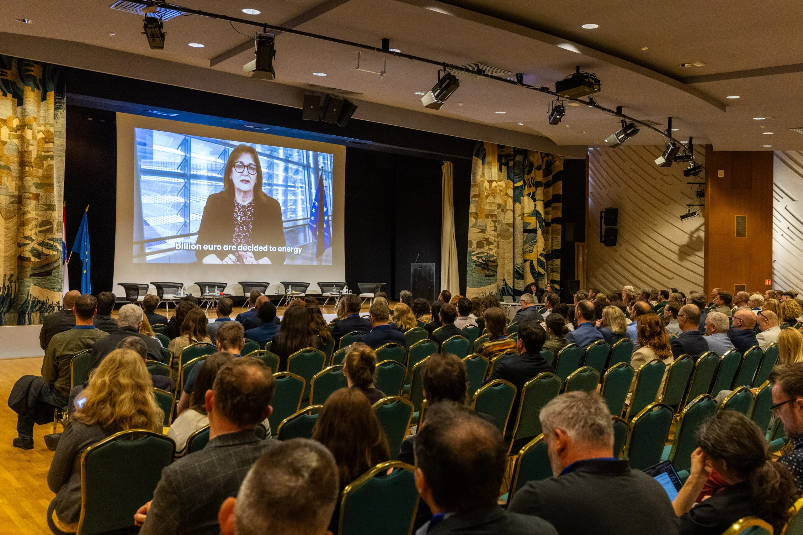 Participants fill the plenary hall at the C4E Forum 2025 in Cavtat, Croatia