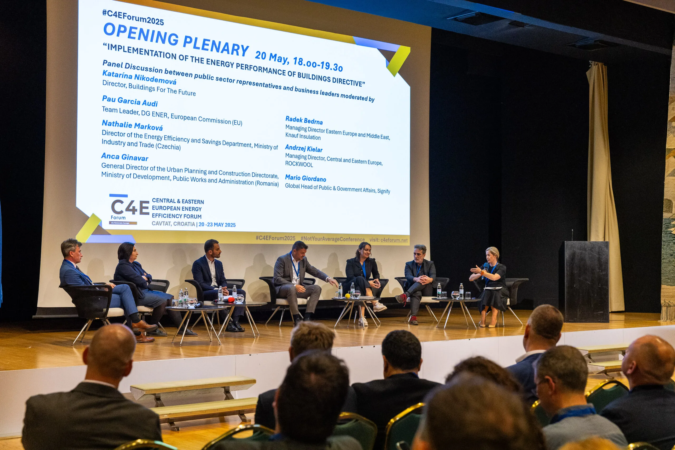 Opening plenary at the C4E Forum 2025 in Cavtat, Croatia